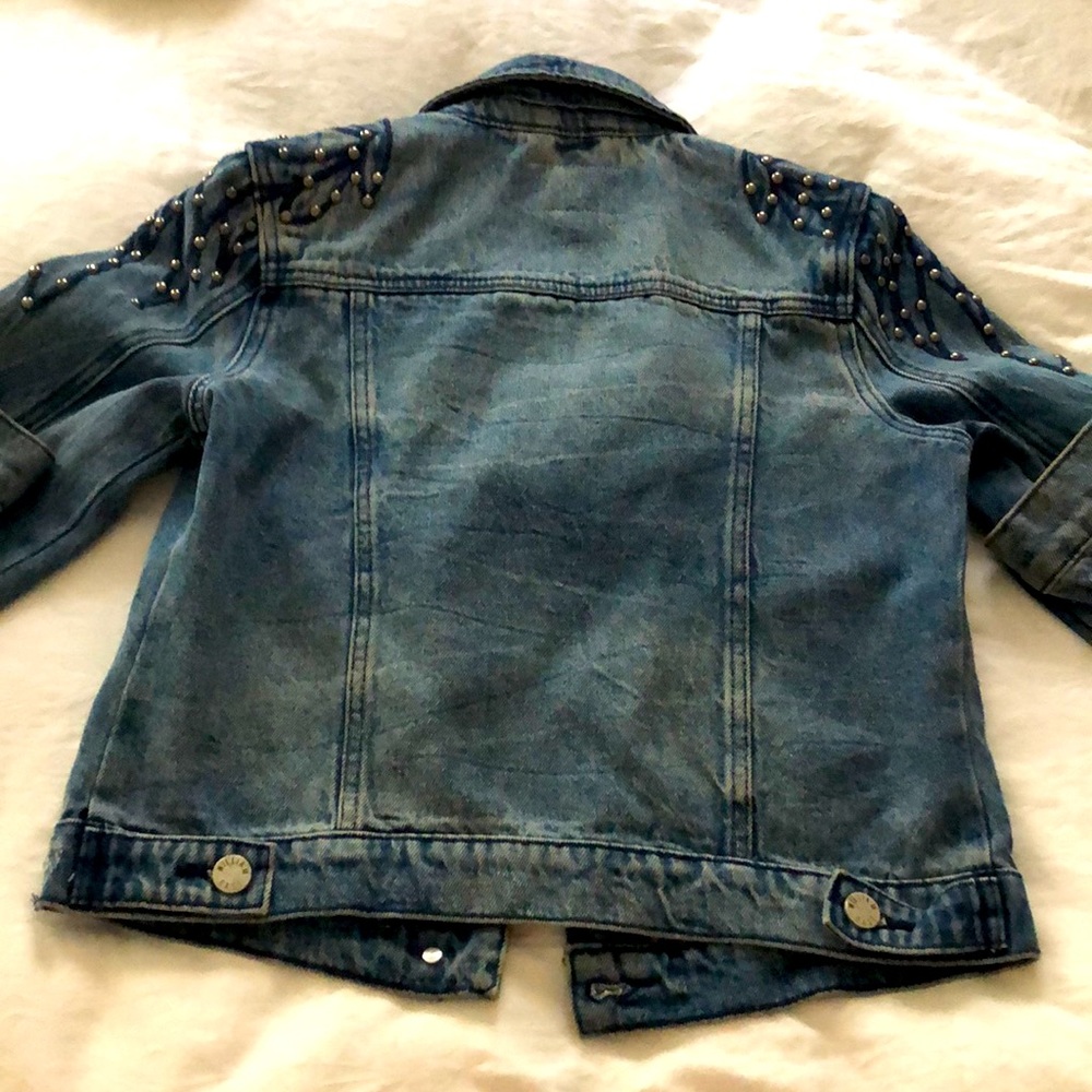 William Rast Denim Studded Jacket - Picture 6 of 7